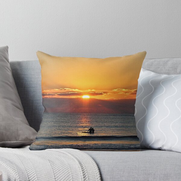 Item preview, Sunset Sunrise Sea Waves Surfers Scenic Seascape 2 designed and sold by Anna Lemos.