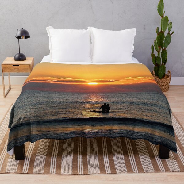Item preview, Sunset Sunrise Sea Waves Surfers Scenic Seascape 2 designed and sold by Anna Lemos.