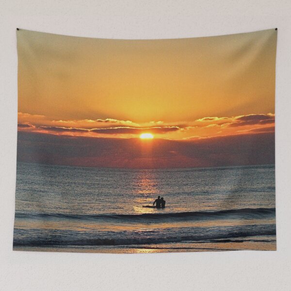 Item preview, Sunset Sunrise Sea Waves Surfers Scenic Seascape 2 designed and sold by Anna Lemos.