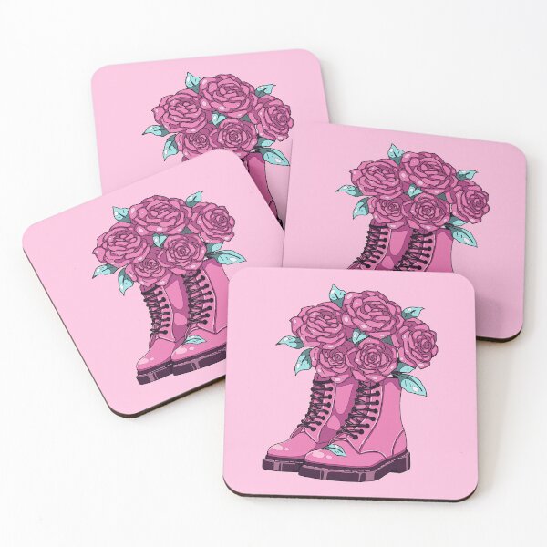 Item preview, Rock style boots and roses designed and sold by AnGoArt.