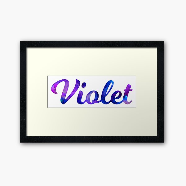 Item preview, Pretty Violet girls name design designed and sold by ComicKitsch.