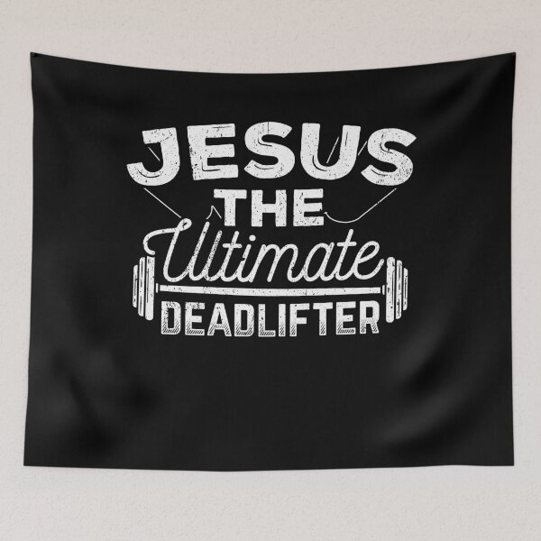 Item preview, Deadlifter religious christianity redeemer squats designed and sold by Hyperspreader.