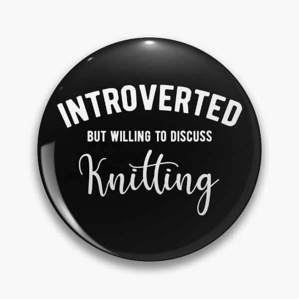 Item preview, Introverted knitter designed and sold by ReignGFX.