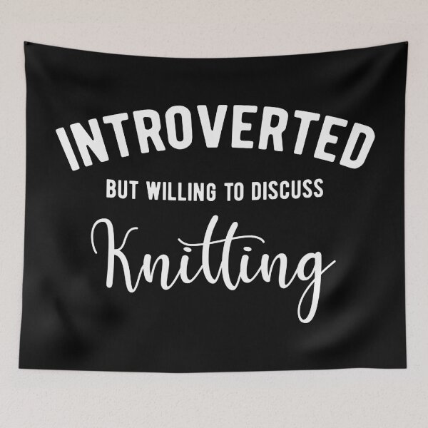Item preview, Introverted knitter designed and sold by ReignGFX.