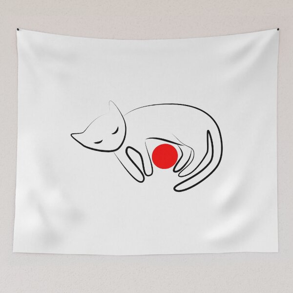 Item preview, Japanese Cat Flag designed and sold by Agevolay.