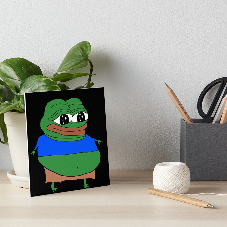 Fat Rare Pepe Apu Apustaja Art Board Print For Sale By Slav Art