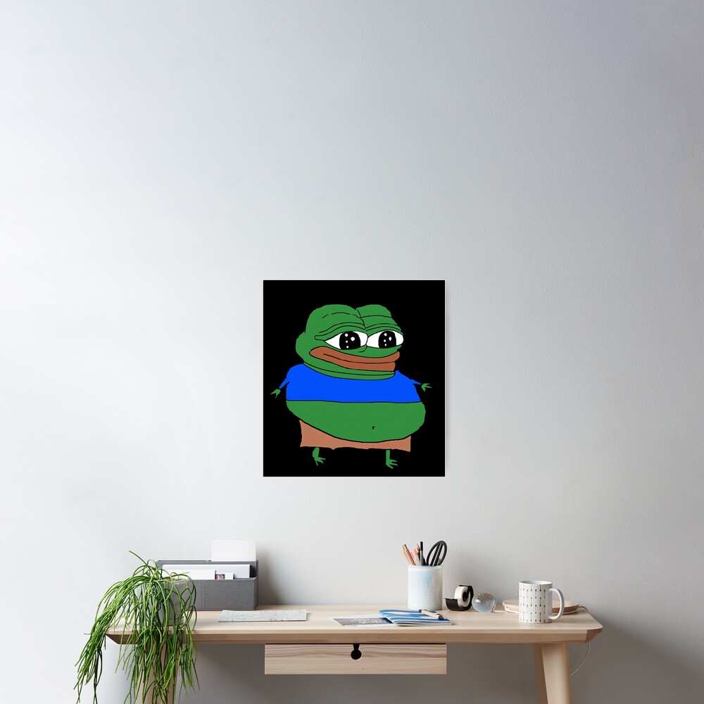 Fat Rare Pepe Apu Apustaja Poster For Sale By Slav Art Redbubble