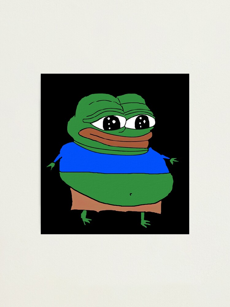 Fat Rare Pepe Apu Apustaja Photographic Print By Slav Art Redbubble