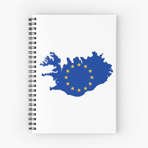 Item preview, European Union Flag Map of Iceland designed and sold by abbeyz71.