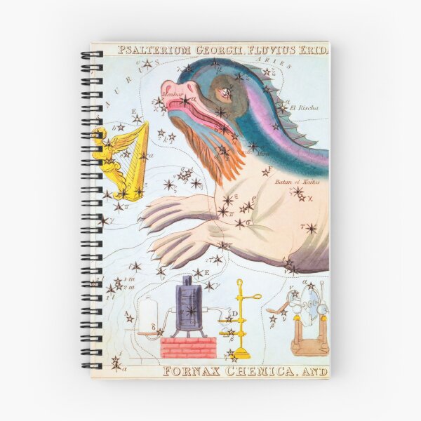 Item preview, Antique Constellation Map of Psalterium Georgii, Eridanus, Cetus, Sculptoris, Fornax, Machina Electrica designed and sold by VintageArchive.