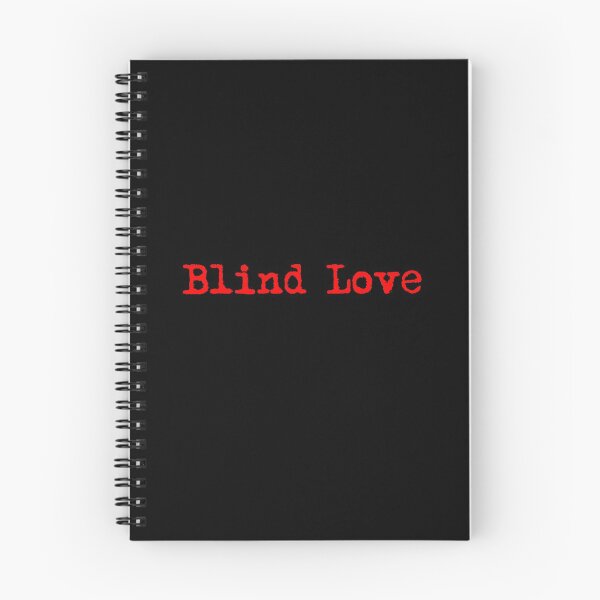 Item preview, Blind Love. Typewriter simple text red designed and sold by AmongOtherThngs.