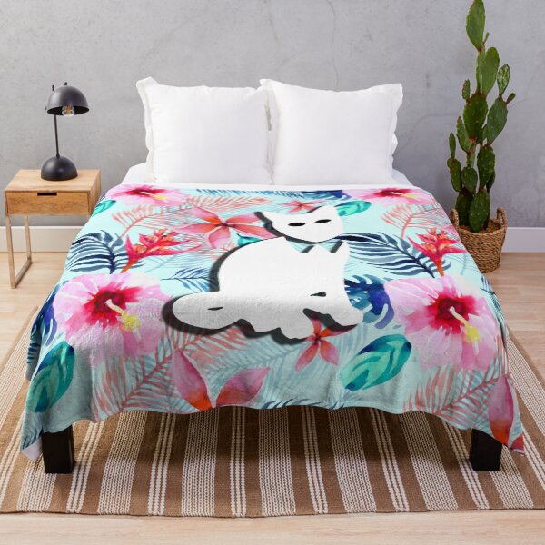 Item preview, Floral Cat in Flowers Popoki 701 designed and sold by VinBasis.