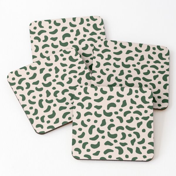 Item preview, Dark Green/Beige Leopard Print designed and sold by EllinorPrints.