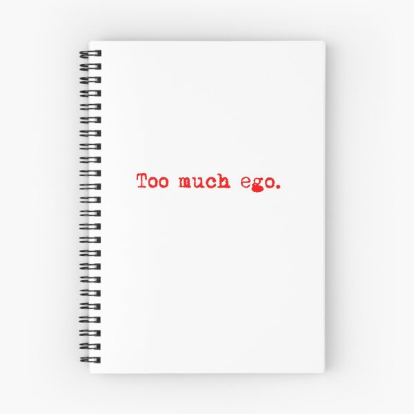 Item preview, Too much ego. Typewriter simple text red designed and sold by AmongOtherThngs.