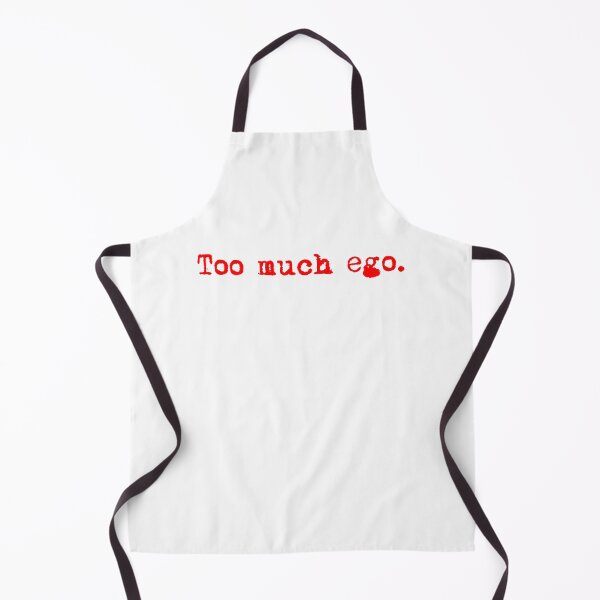 Item preview, Too much ego. Typewriter simple text red designed and sold by AmongOtherThngs.
