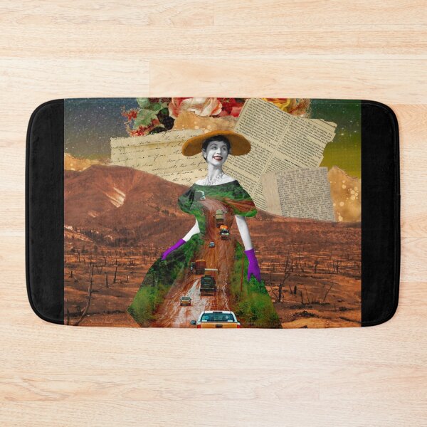 Item preview, Fifties Model Collage with Mountain Track, Cars and Torn Paper designed and sold by KALEIDOSCOPE UK.