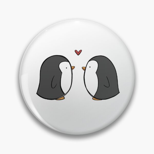 Item preview, Penguins in Love - Gray designed and sold by ahandsomecarrot.