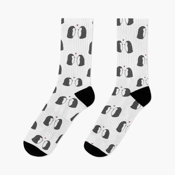 Item preview, Penguins in Love - Gray designed and sold by ahandsomecarrot.