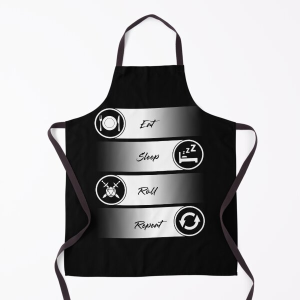 Item preview, Eat. Sleep. Roll. Repeat. (White Graphic) designed and sold by Art by Papikins.