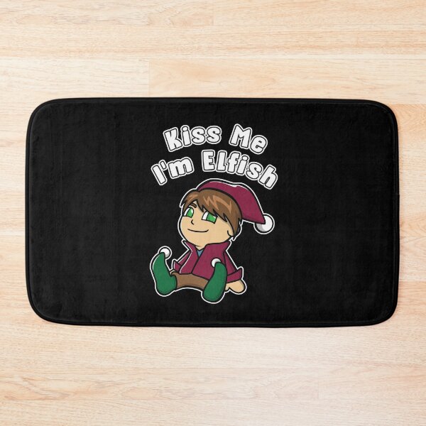 Item preview, Kiss Me I'm Elfish Elf Funny Fun Green Eyed Elf Who Wants a Kiss designed and sold by OopteesLydia.