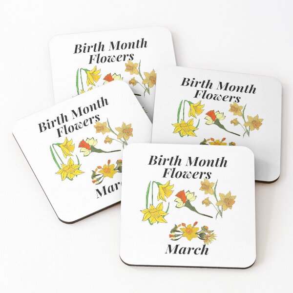 Item preview, Birth Month Flowers March. designed and sold by MacjarrGems.