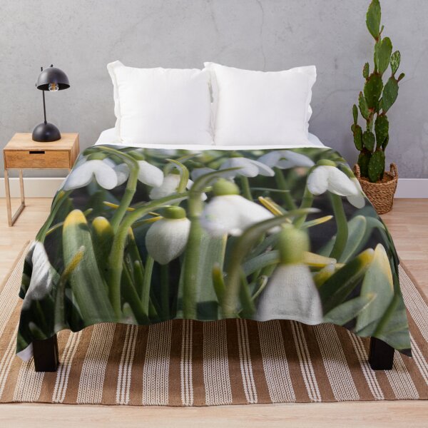 Item preview, pattern of white flowers of snowdrops with green foliage, photo designed and sold by nataliavavilina.