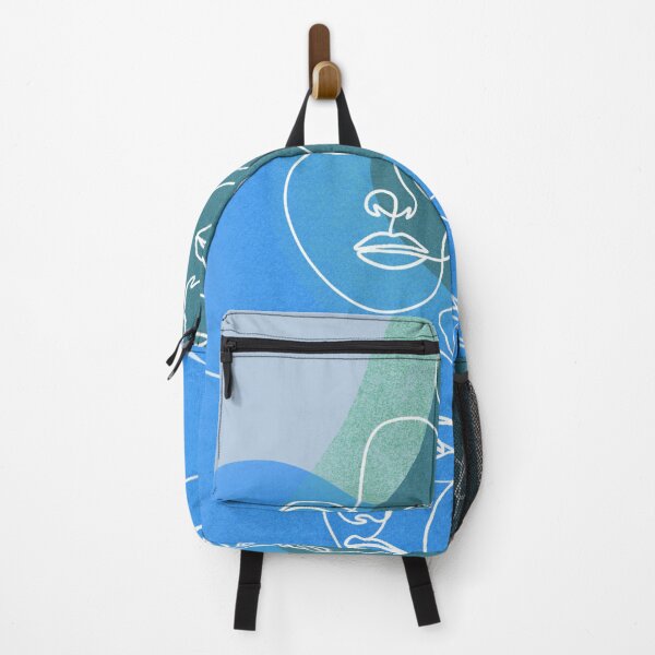 Item preview, Minimalist design faces line art Blue designed and sold by Eldoradoo.