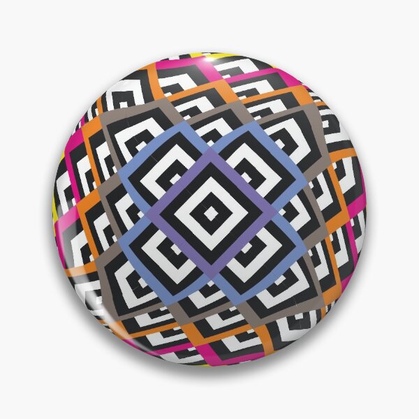 Item preview, Cool Colourful Diamond design distorted with disappearing centres. designed and sold by ajtechdesigns.