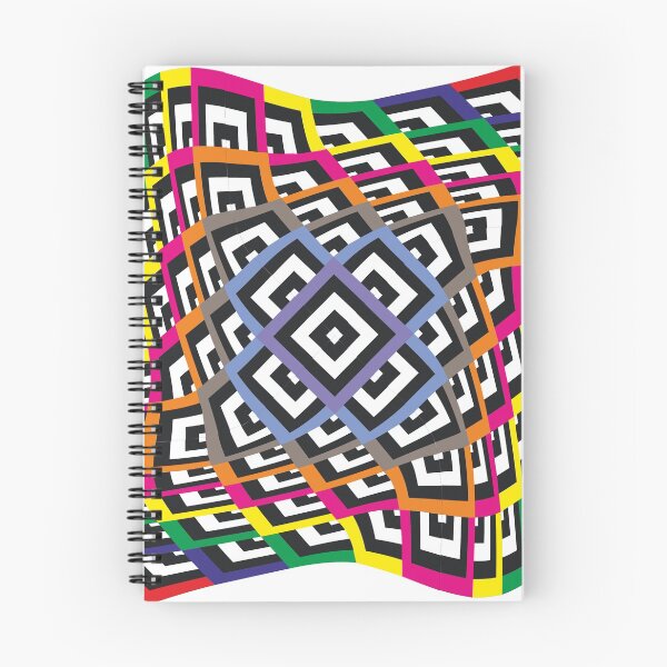Item preview, Cool Colourful Diamond design distorted with disappearing centres. designed and sold by ajtechdesigns.