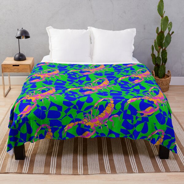 Item preview, Scorpion with Pink, Orange Green Blue Green Heart Design designed and sold by ArtbyJeanClaude.