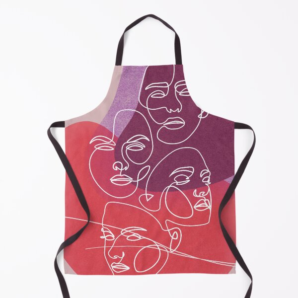 Item preview, Minimalist design multiple faces line art Pink designed and sold by Eldoradoo.