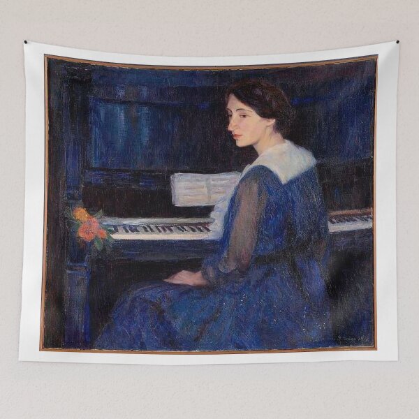 Item preview, Woman at the Piano by Bernhard Gutmann designed and sold by IndieArtDream.