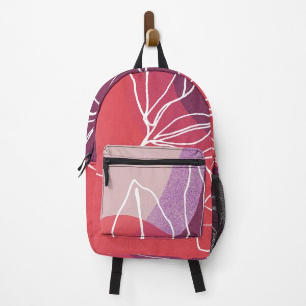 Item preview, Minimalist design faces with leaves line art Pink designed and sold by Eldoradoo.