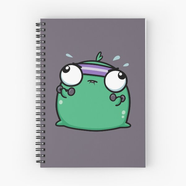 Item preview, Silly Green Frog Workout designed and sold by vanillaroseart.