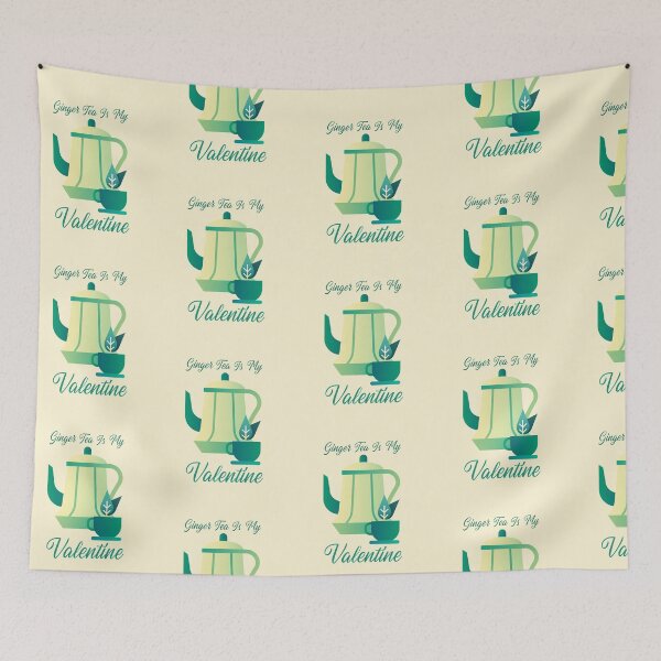 Item preview, Ginger Tea is my Valentine Indian Desi Funny designed and sold by Life Is Beautiful.