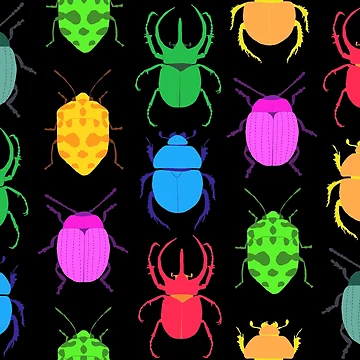Artwork thumbnail, beetles pattern by scribbli