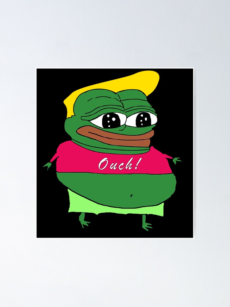 Fat Chad Rare Pepe Apu Apustaja Poster By Slav Art Redbubble