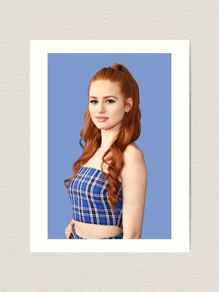 Madelaine Petsch (Blue Tube Top) Half Body #2 Art Print for Sale