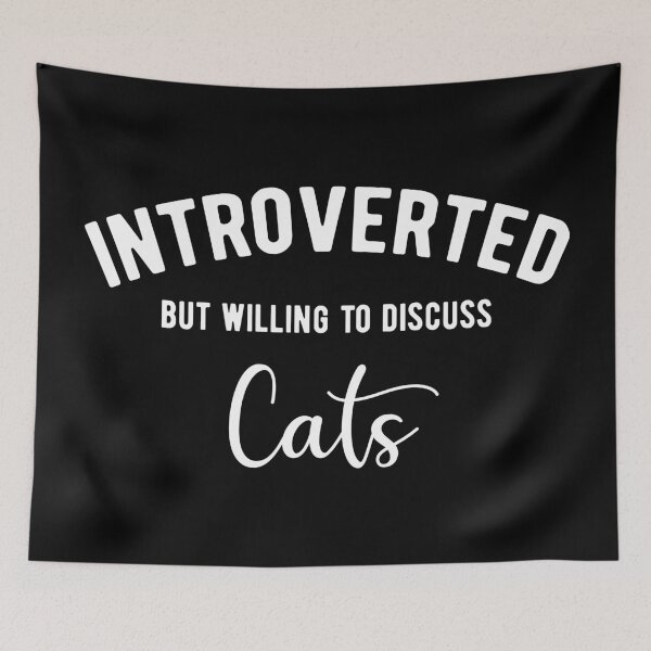 Item preview, Introverted cats lover designed and sold by ReignGFX.