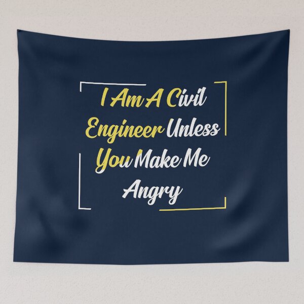 Item preview,  I am a civil engineer unless you make me angry - Funny engineers gifts designed and sold by FunnyDSN.