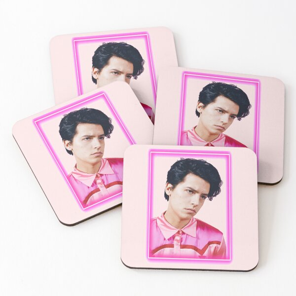 Item preview, Cole Sprouse (Pink Cowboy Shirt with Neon Frame) Half Body #8 designed and sold by thePeachPit.