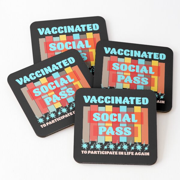 Item preview, Vaccinated - Social Pass - Vaccine - Vaccination - Club Pub  designed and sold by Rami Khalifah.