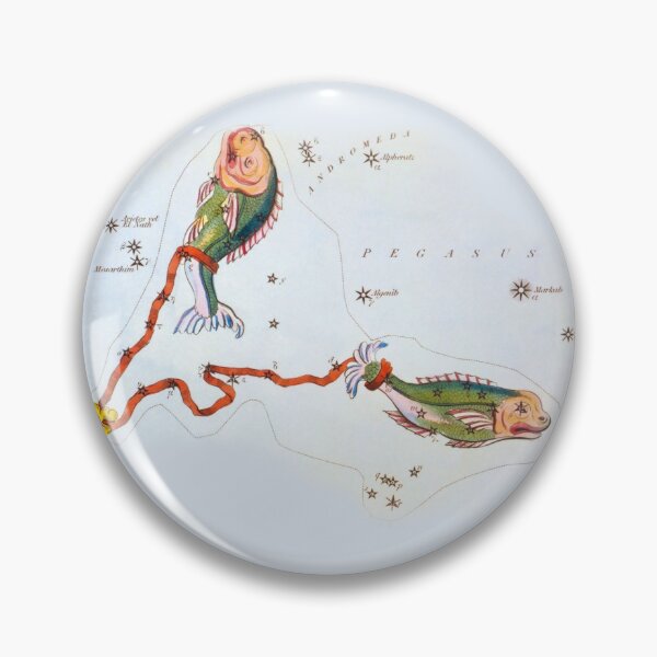 Item preview, Antique Pisces Constellation Map designed and sold by VintageArchive.