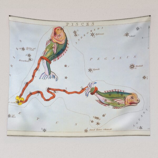 Item preview, Antique Pisces Constellation Map designed and sold by VintageArchive.