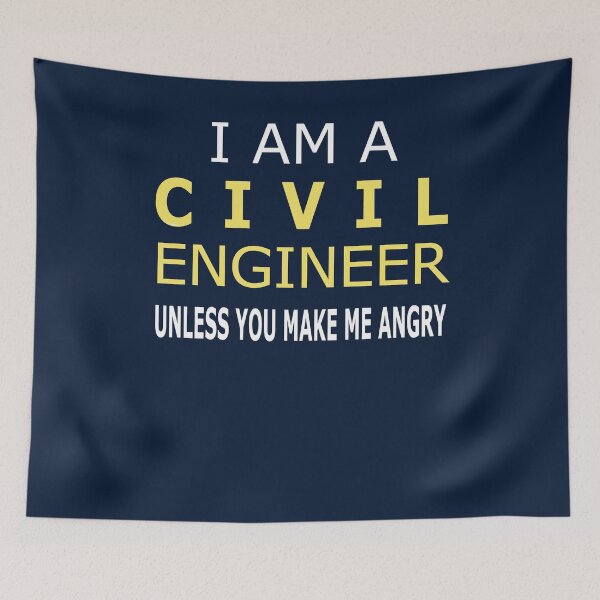 Item preview, Copy of  I am a civil engineer unless you make me angry - Funny engineers gifts designed and sold by FunnyDSN.
