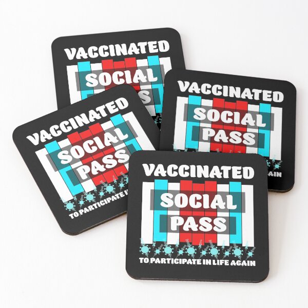 Item preview, Vaccinated - Social Pass - Vaccine - Vaccination - Club Pub  designed and sold by Rami Khalifah.