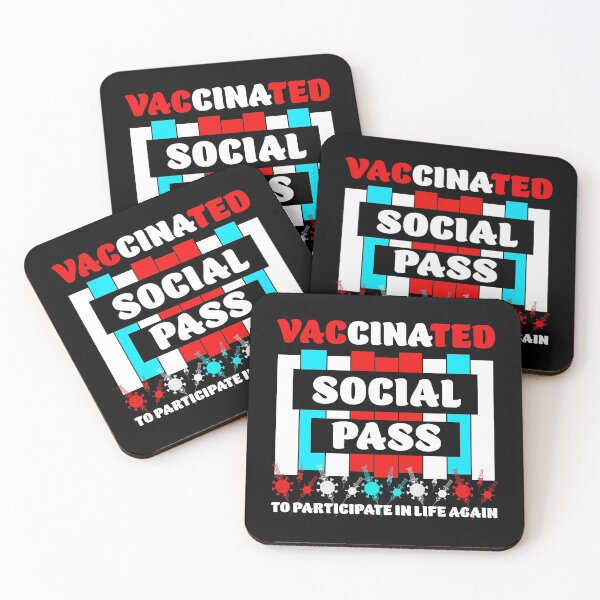 Item preview, Vaccinated - Social Pass - Vaccine - Vaccination - Club Pub  designed and sold by Rami Khalifah.