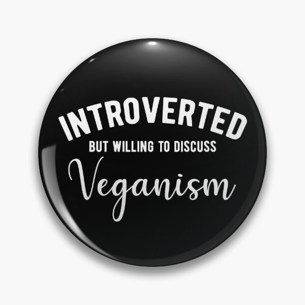 Item preview, Introverted vegan  designed and sold by ReignGFX.