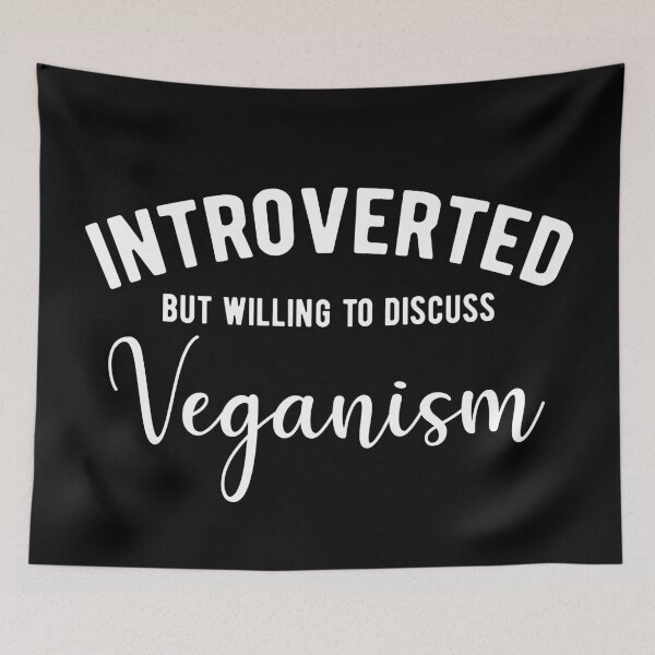 Item preview, Introverted vegan  designed and sold by ReignGFX.