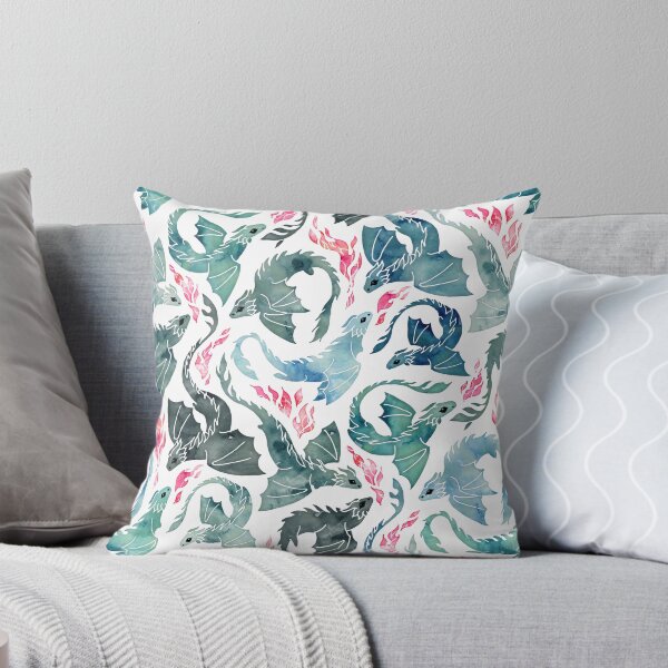 Item preview, Dragon fire blue, green & grey designed and sold by adenaJ.